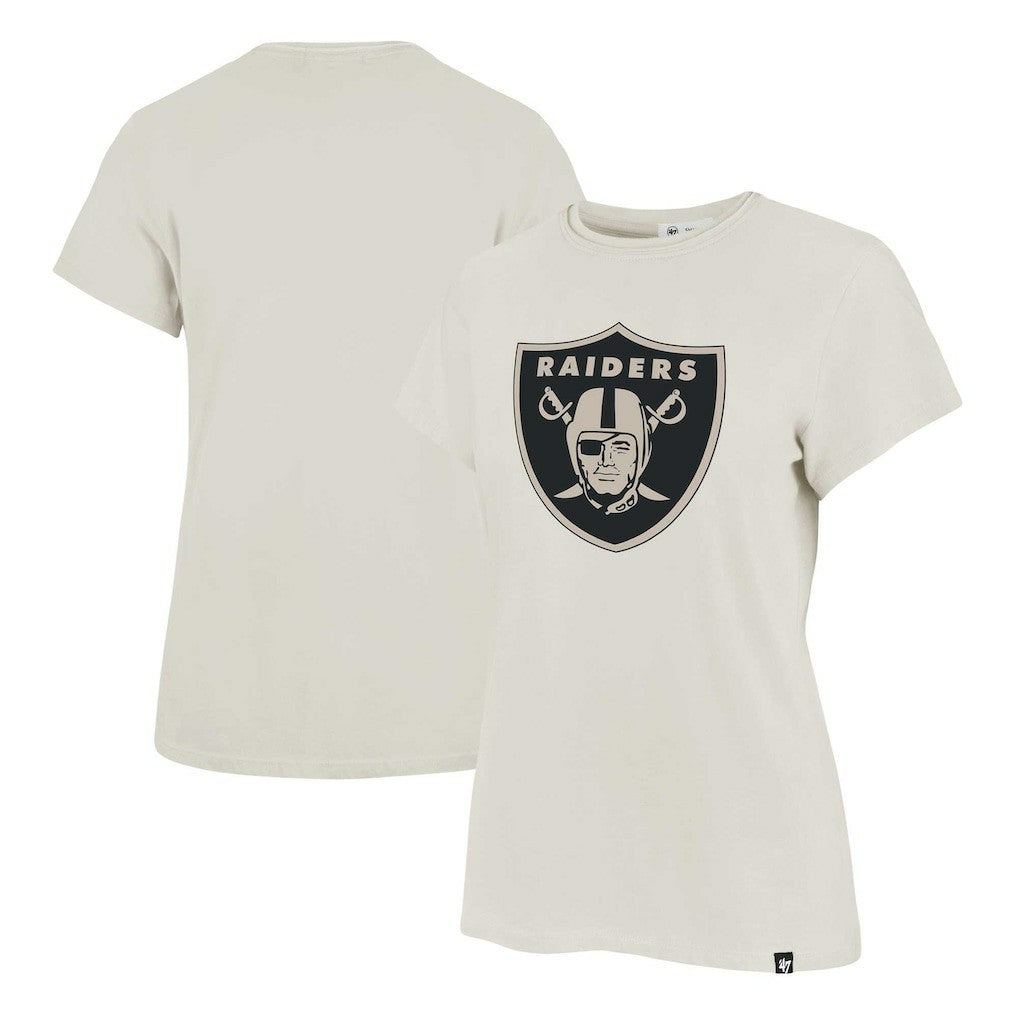 Las Vegas Raiders '47 Women's Panthera Frankie T-Shirt - Cream on sale