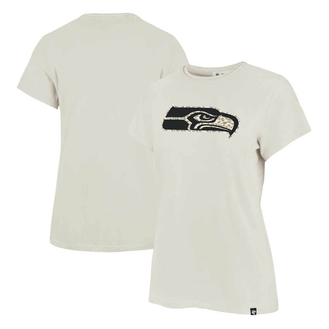 Seattle Seahawks '47 Women's Panthera Frankie T-Shirt - Cream for sale