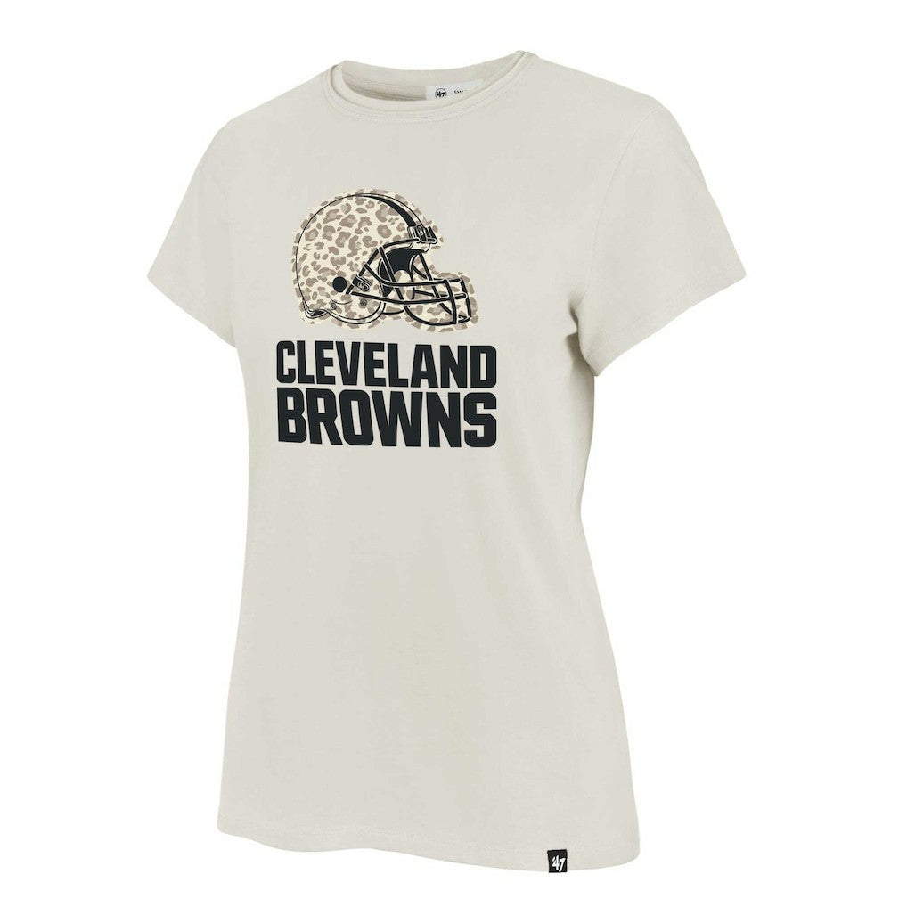 Cleveland Browns '47 Women's Panthera Frankie T-Shirt - Cream on sale