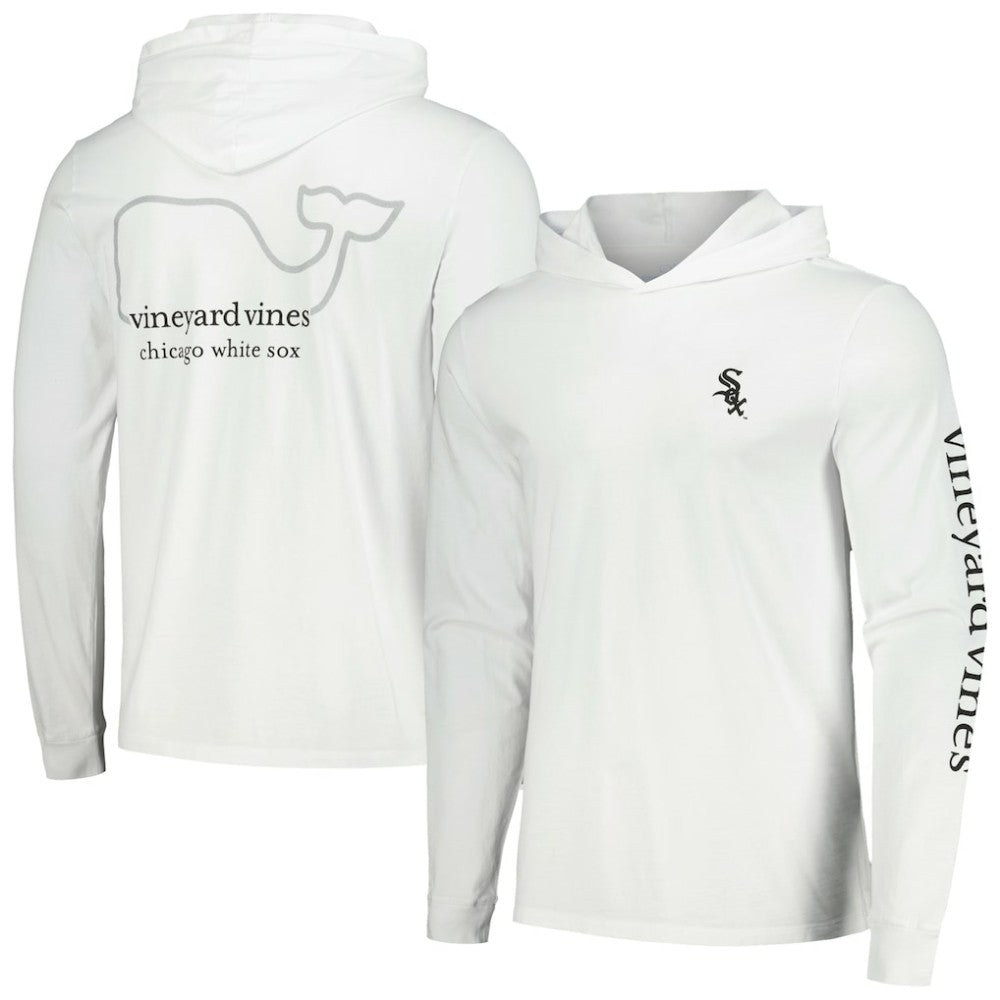 Chicago White Sox Vineyard Vines Long Sleeve Hoodie T-Shirt White