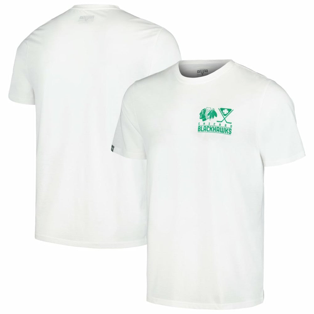 Chicago Blackhawks Levelwear St. Patrick's Day Richmond T-Shirt - White T-shirts