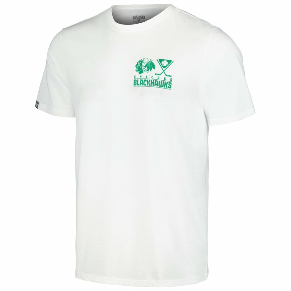 Chicago Blackhawks Levelwear St. Patrick's Day Richmond T-Shirt - White T-shirts