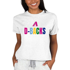 Arizona Diamondbacks Concepts Sport Women's Mainstream Terry Sweatshirt Oatmeal