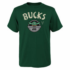 Milwaukee Bucks Youth Star Wars The Child T-Shirt - Hunter Green sale