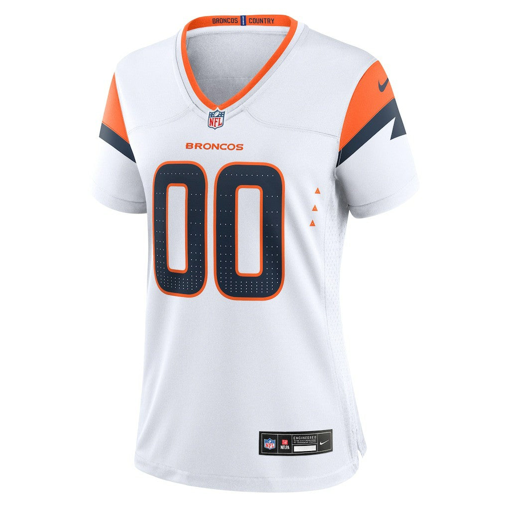 Denver Broncos Women's Mile High Collection Custom Game Jersey - White discount
