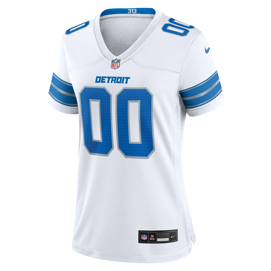 Detroit Lions Women's Custom Game Jersey - White on sale