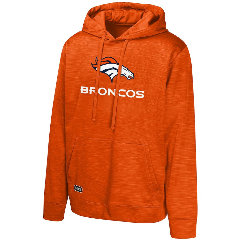 Denver Broncos Streak Fleece Pullover Hoodie - Orange on sale