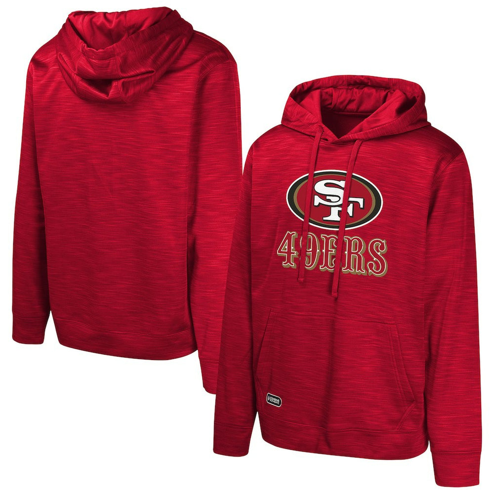 San Francisco 49ers Streak Fleece Pullover Hoodie - Scarlet for sale