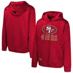 San Francisco 49ers Streak Fleece Pullover Hoodie - Scarlet for sale