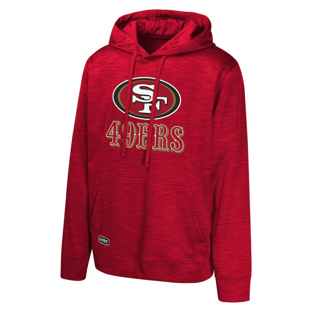San Francisco 49ers Streak Fleece Pullover Hoodie - Scarlet for sale