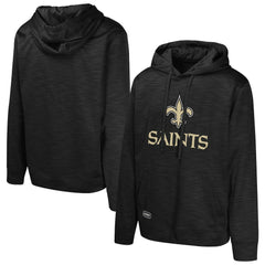 New Orleans Saints Streak Fleece Pullover Hoodie - Black discount