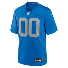 Detroit Lions Alternate Custom Game Jersey - Blue on sale