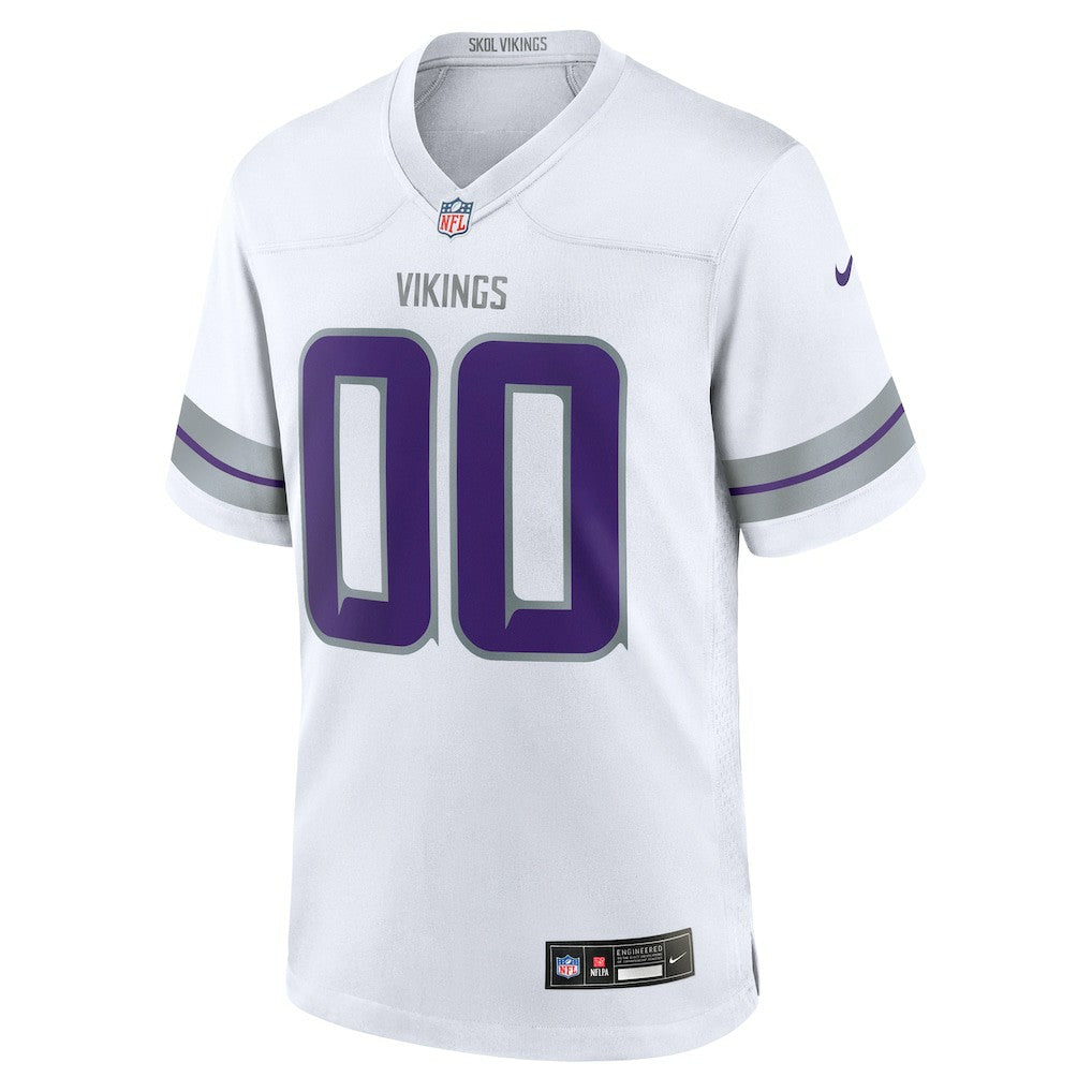 Minnesota Vikings Alternate Custom Game Jersey - White for sale
