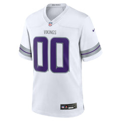 Minnesota Vikings Alternate Custom Game Jersey - White for sale