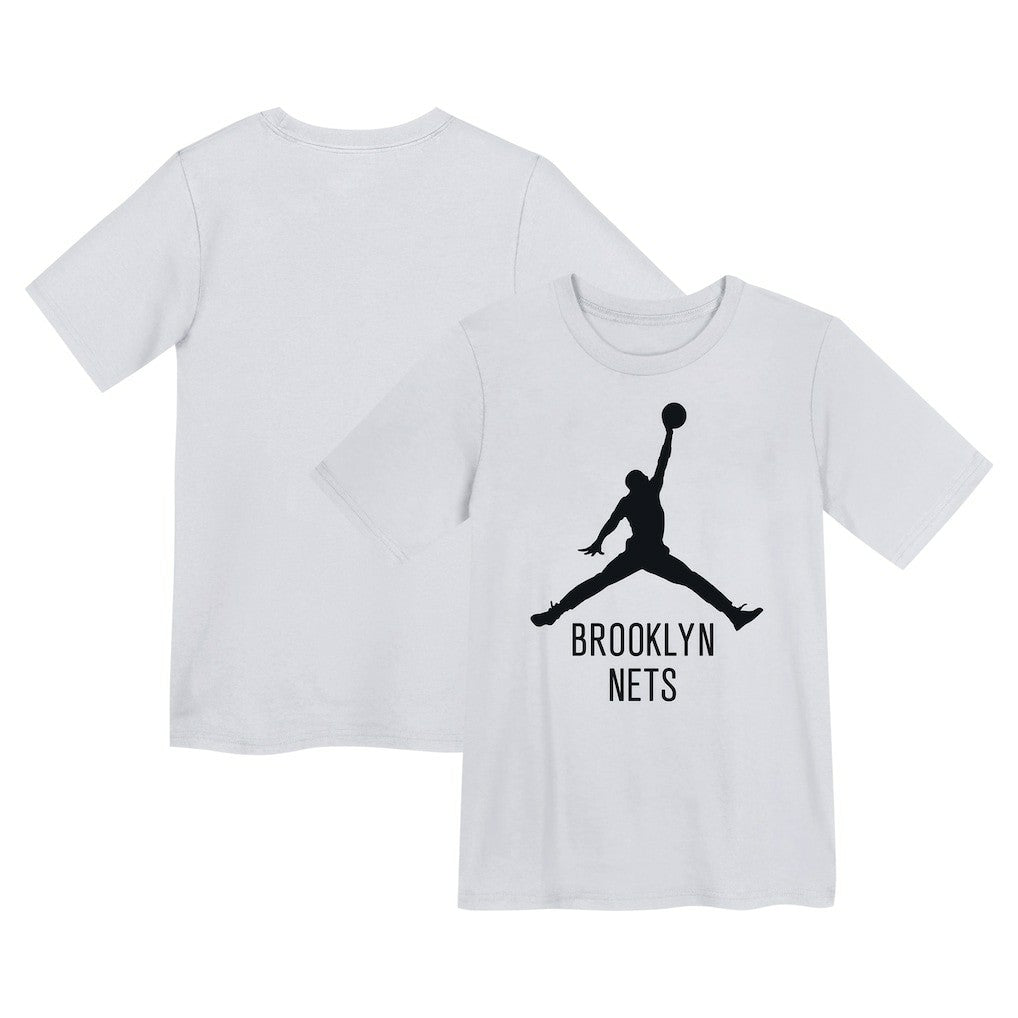 Brooklyn Nets Jordan Brand Preschool Essential Jumpman T-Shirt - White discount