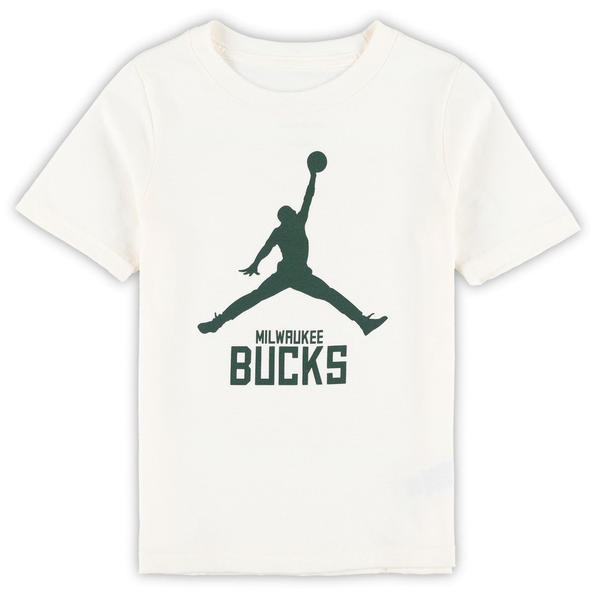 Milwaukee Bucks Jordan Brand Preschool Essential Jumpman T-Shirt - Cream outlet