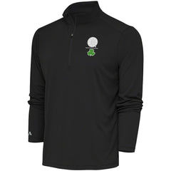 Boston Bruins Antigua Shamrock Tribute Quarter-Zip Pullover Top - Charcoal Pullover