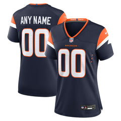 Denver Broncos Women's Alternate Mile High Collection Custom Game Jersey - Navy sale