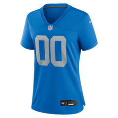 Detroit Lions Women's Alternate Custom Game Jersey - Blue for sale