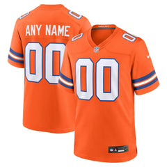 Denver Broncos Mile High Collection 1977 Throwback Custom Game Jersey - Orange sale