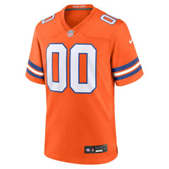 Denver Broncos Mile High Collection 1977 Throwback Custom Game Jersey - Orange sale