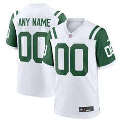 New York Jets Classic Alternate Custom Replica Jersey - White outlet