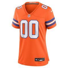 Denver Broncos Women's Mile High Collection 1977 Throwback Custom Game Jersey - Orange outlet