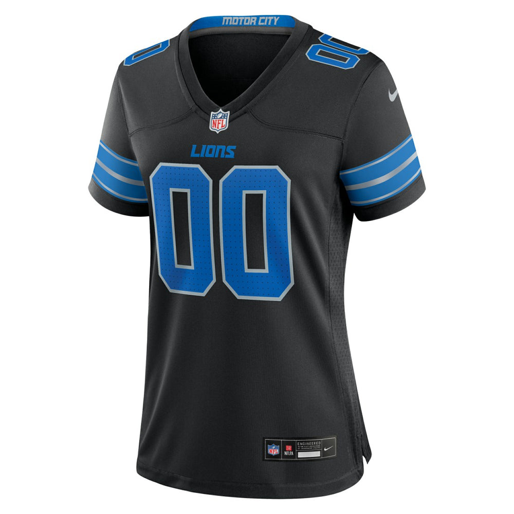 Detroit Lions Women's Alternate Custom Game Jersey - Black online