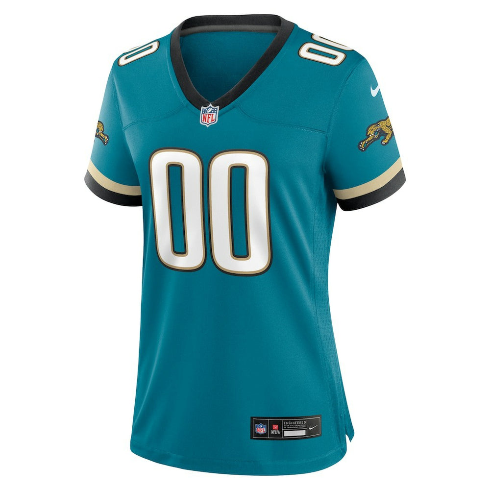 Jacksonville Jaguars Women's Prowler Throwback Custom Game Jersey - Teal cheap