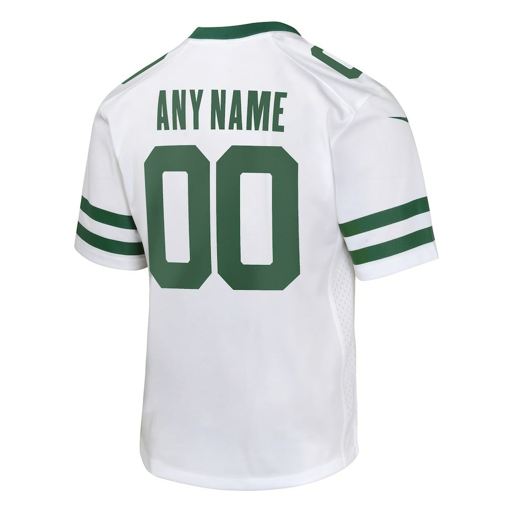 New York Jets Youth Custom Game Jersey - Legacy White online