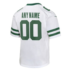 New York Jets Youth Custom Game Jersey - Legacy White online