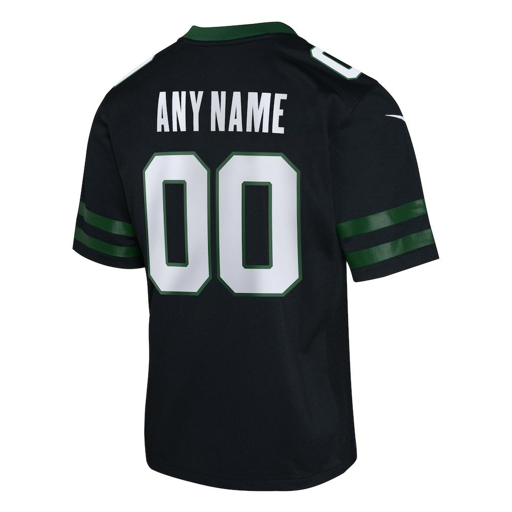 New York Jets Youth Alternate Custom Game Jersey - Black online