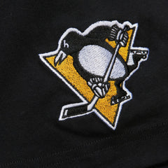 Mario Lemieux Pittsburgh Penguins Mitchell & Ness Premium Nickname Vintage Logo T-Shirt - Black T-shirts
