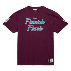 Teemu Selanne Anaheim Ducks Mitchell & Ness Premium Nickname Vintage Logo T-Shirt - Purple T-shirts