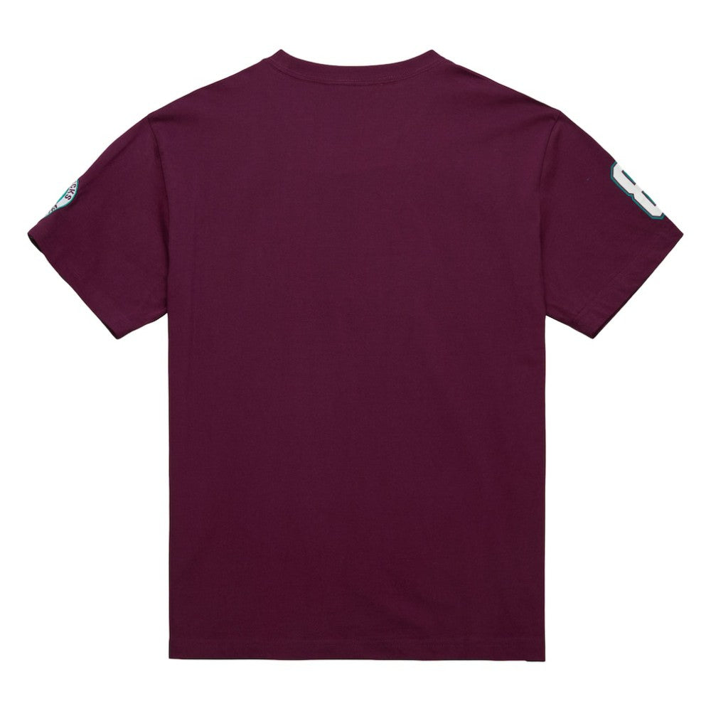 Teemu Selanne Anaheim Ducks Mitchell & Ness Premium Nickname Vintage Logo T-Shirt - Purple T-shirts