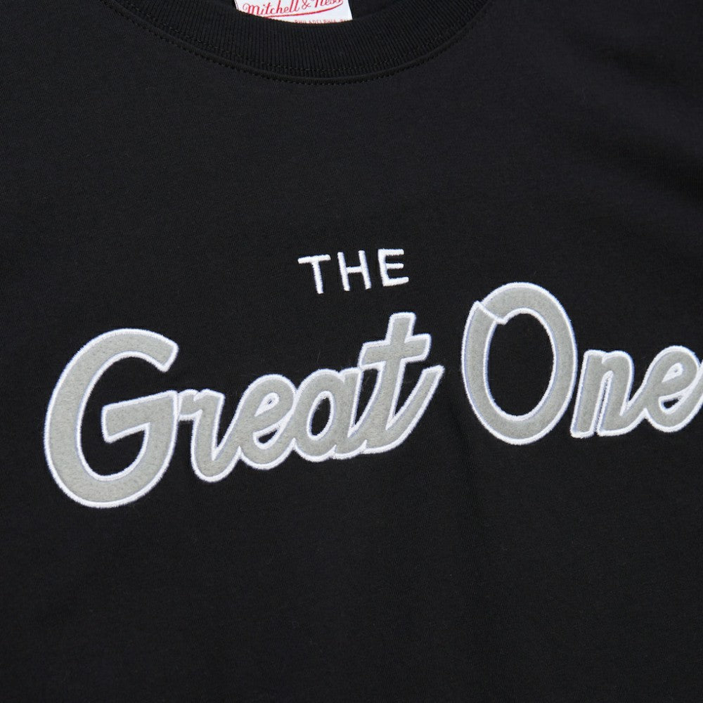 Wayne Gretzky Los Angeles Kings Mitchell & Ness Premium Nickname Vintage Logo T-Shirt - Black T-shirts