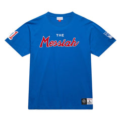 Mark Messier New York Rangers Mitchell & Ness Premium Nickname Vintage Logo T-Shirt - Blue T-shirts
