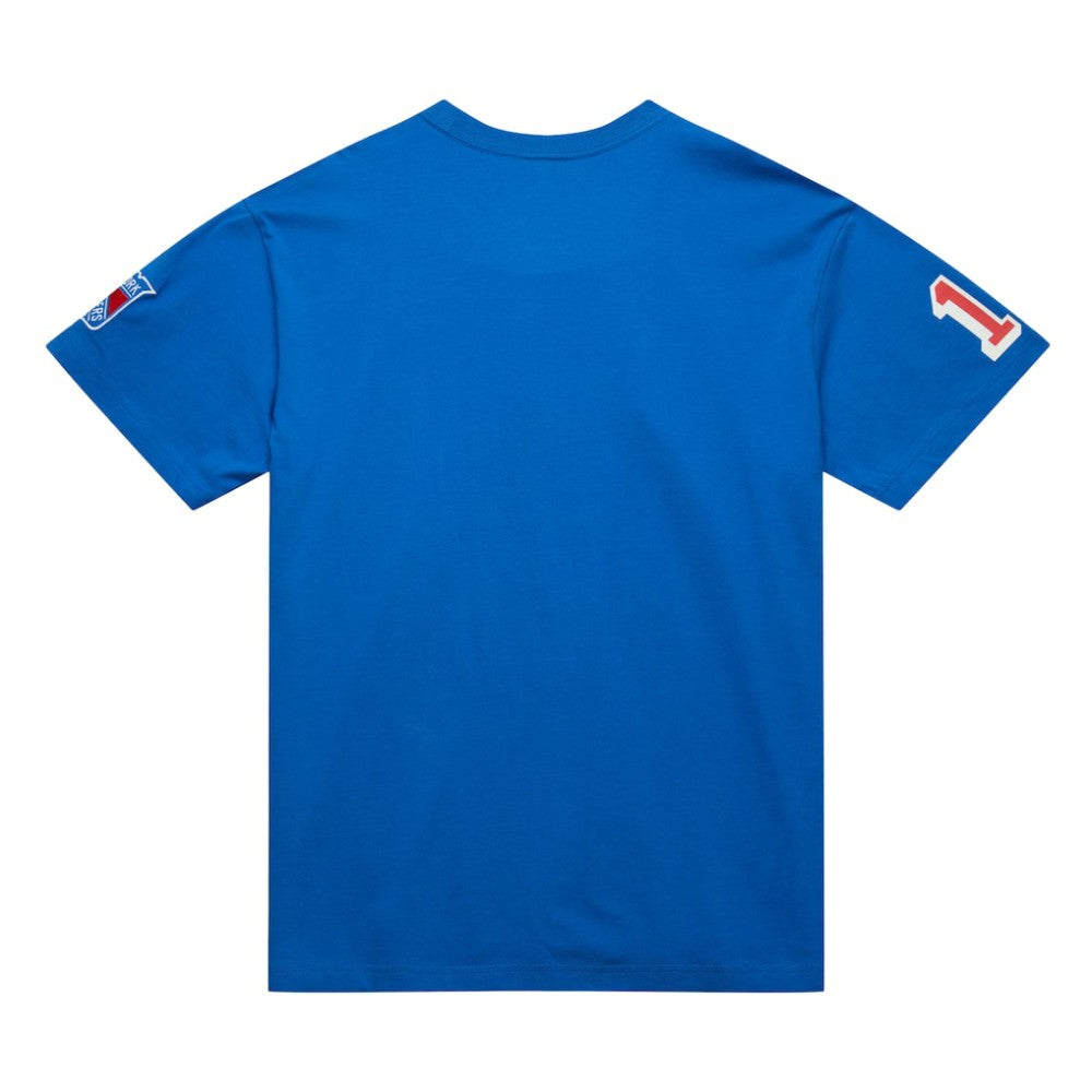 Mark Messier New York Rangers Mitchell & Ness Premium Nickname Vintage Logo T-Shirt - Blue T-shirts