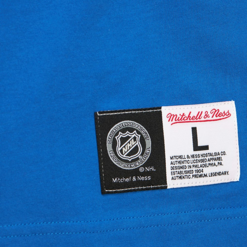 Mark Messier New York Rangers Mitchell & Ness Premium Nickname Vintage Logo T-Shirt - Blue T-shirts