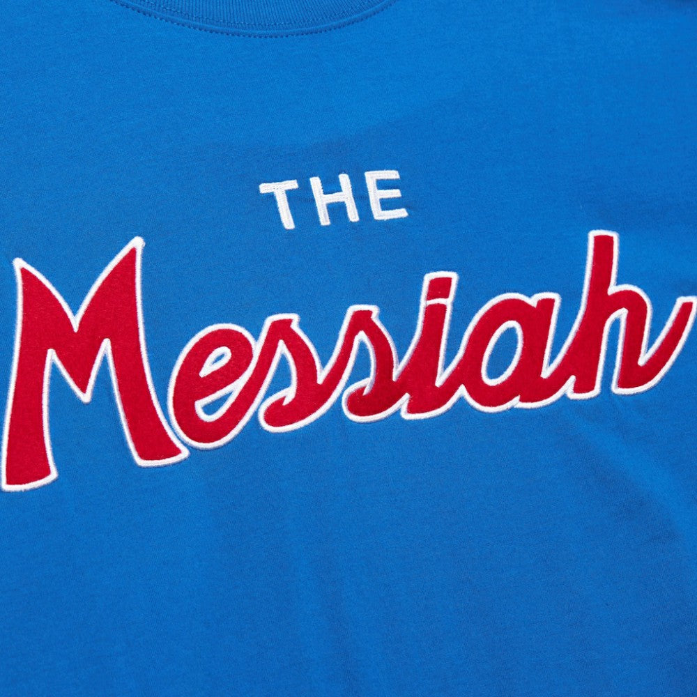 Mark Messier New York Rangers Mitchell & Ness Premium Nickname Vintage Logo T-Shirt - Blue T-shirts