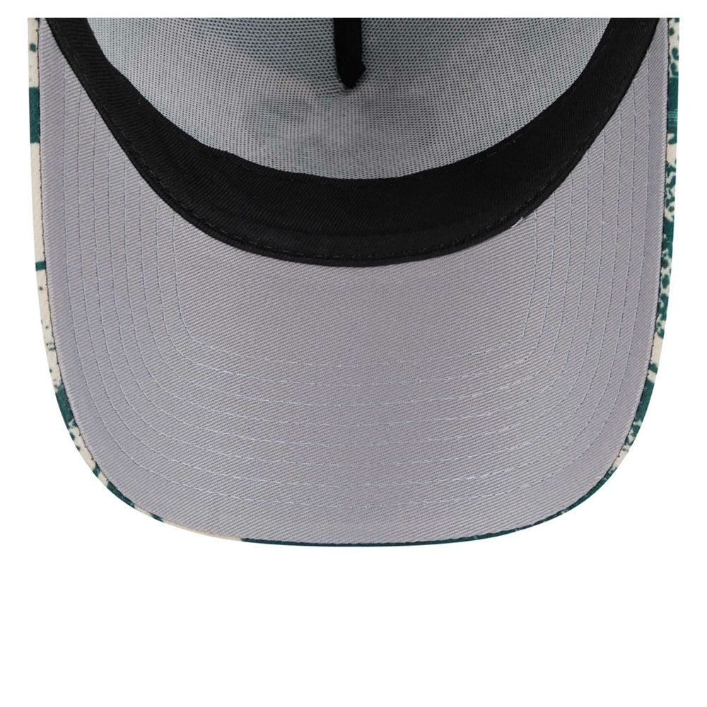 Milwaukee Bucks Tip Off A-Frame Trucker 9FORTY Adjustable Hat - Hunter Green/Cream outlet