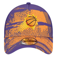 Phoenix Suns Tip Off A-Frame Trucker 9FORTY Adjustable Hat - Purple/Orange discount