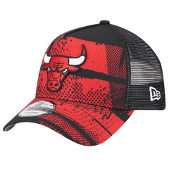 Chicago Bulls Tip Off A-Frame Trucker 9FORTY Adjustable Hat - Black/Red outlet