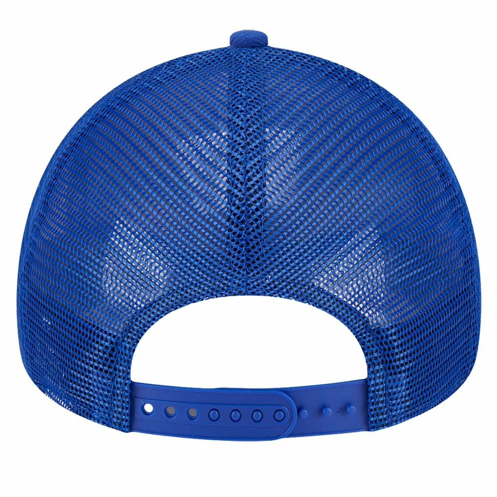 Golden State Warriors Tip Off A-Frame Trucker 9FORTY Adjustable Hat sale - Royal/Gold cheap