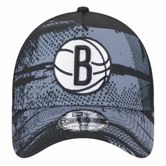 Brooklyn Nets Tip Off A-Frame Trucker 9FORTY Adjustable Hat - Black/Charcoal online
