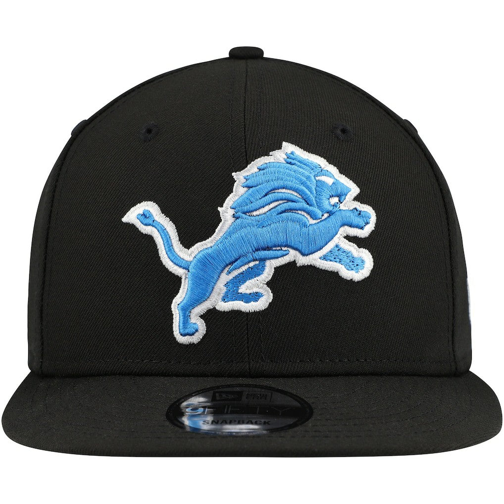 Detroit Lions New Era Basic 9FIFTY Snapback Hat - Black cheap