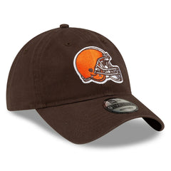 Cleveland Browns New Era Core Classic Primary 9TWENTY Adjustable Hat - Brown for sale
