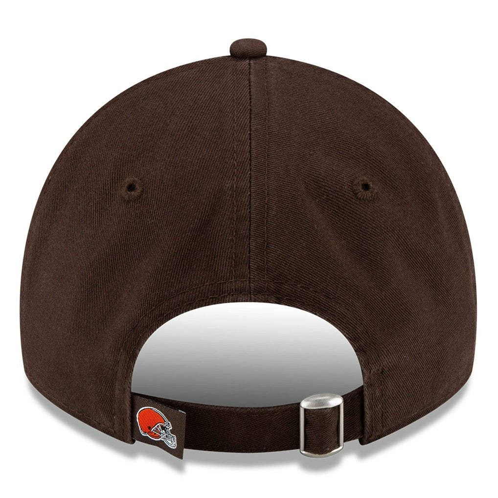 Cleveland Browns New Era Core Classic Primary 9TWENTY Adjustable Hat - Brown for sale