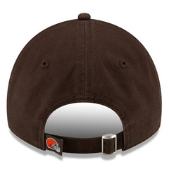 Cleveland Browns New Era Core Classic Primary 9TWENTY Adjustable Hat - Brown for sale