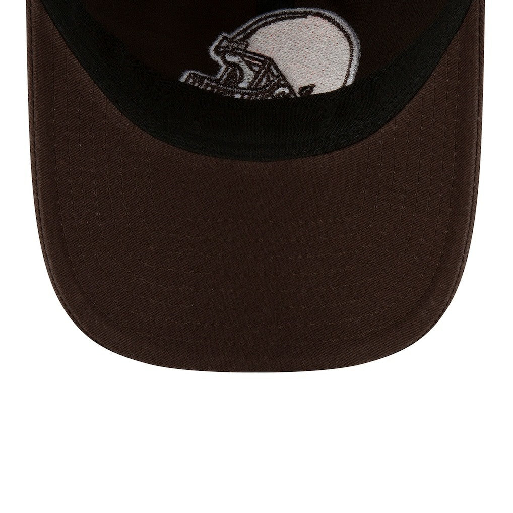 Cleveland Browns New Era Core Classic Primary 9TWENTY Adjustable Hat - Brown for sale